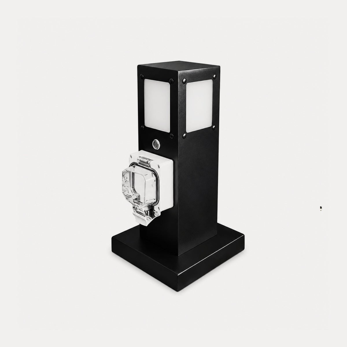 Steel Outdoor Waterproof Pathway Lights with GFCI-Protected Outlet - Pulens