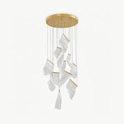Modern Luxury Sculptural Staircase LED Chandelier - Pulens