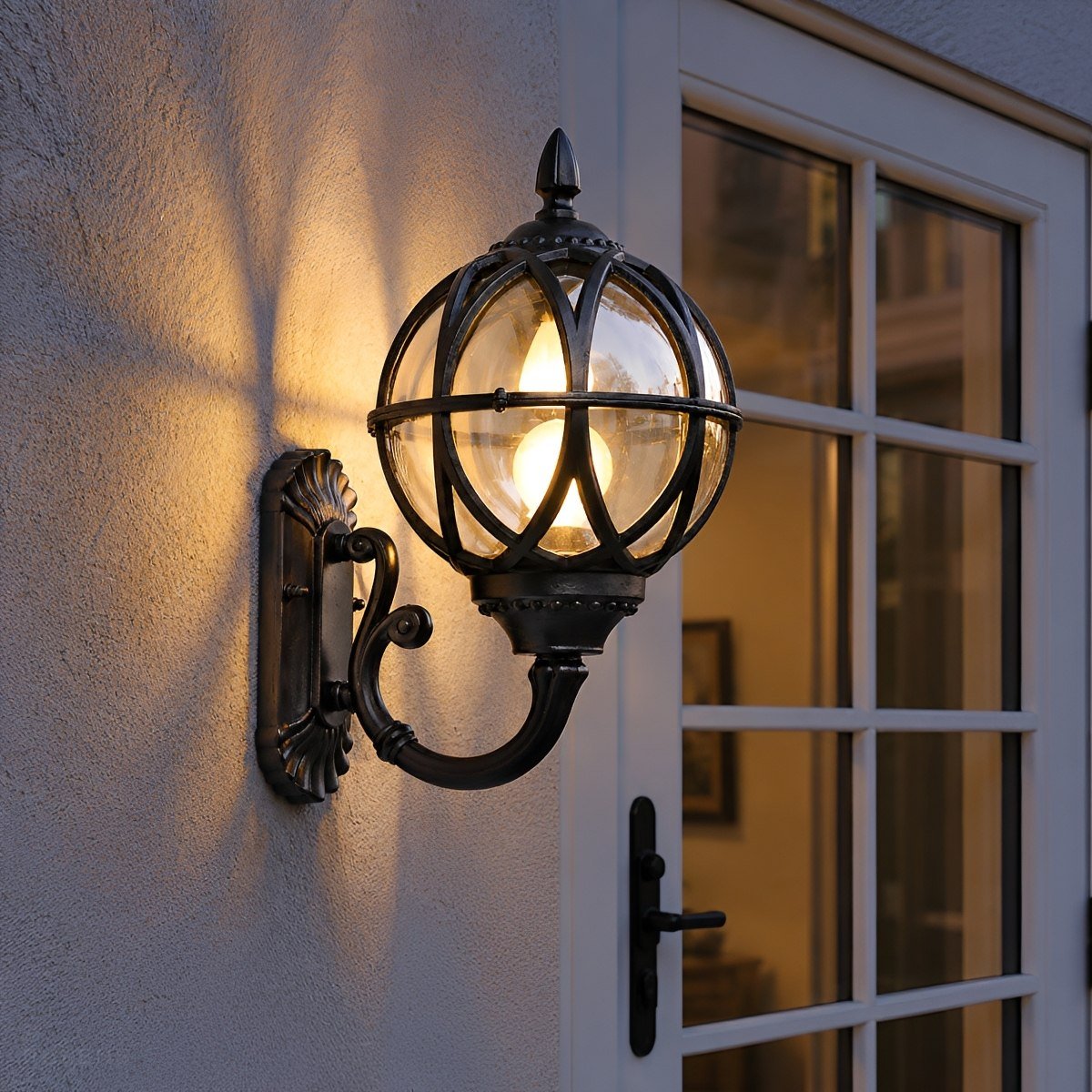 Dimmable Cage Lantern Outdoor Wall Light - Pulens