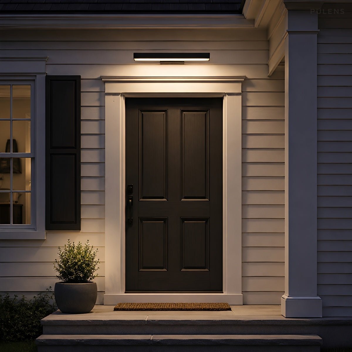 Dimmable Modern Sleek Linear Outdoor Wall Light - Pulens