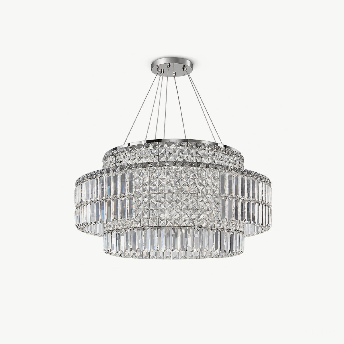 Modern Luxury Round Crystal LED Chandelier - Pulens