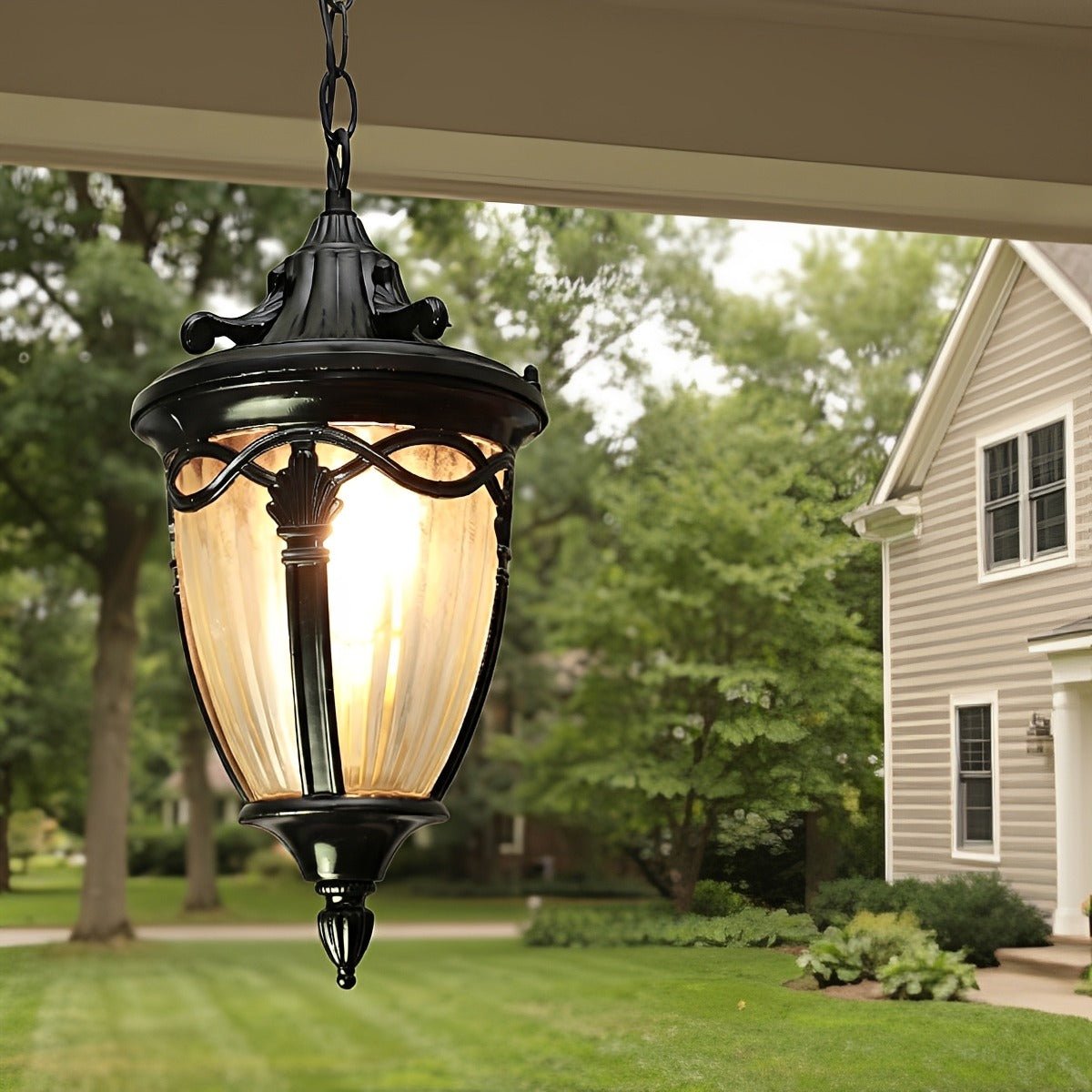 Dimmable Classic Coach Outdoor Pendant Light - Pulens