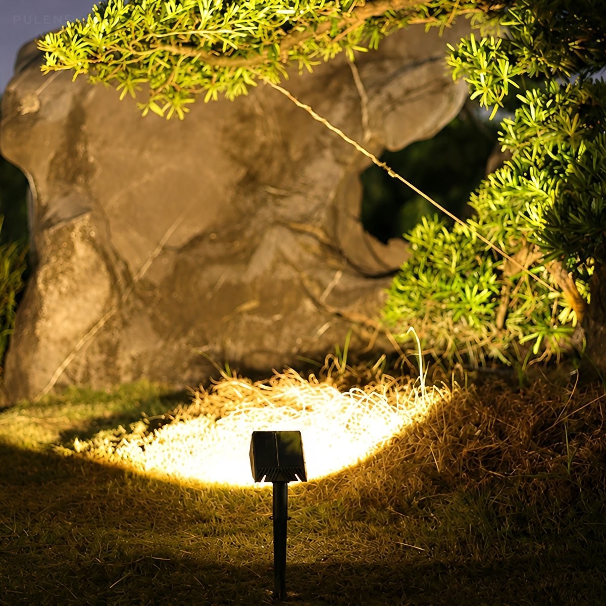 Waterproof Circular Beam LED Solar Spot Light Landscape Lighting - Pulens