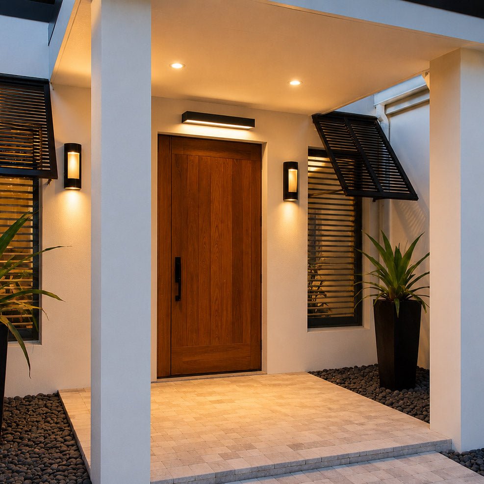 Modern Linear Outdoor Porch Light - Pulens