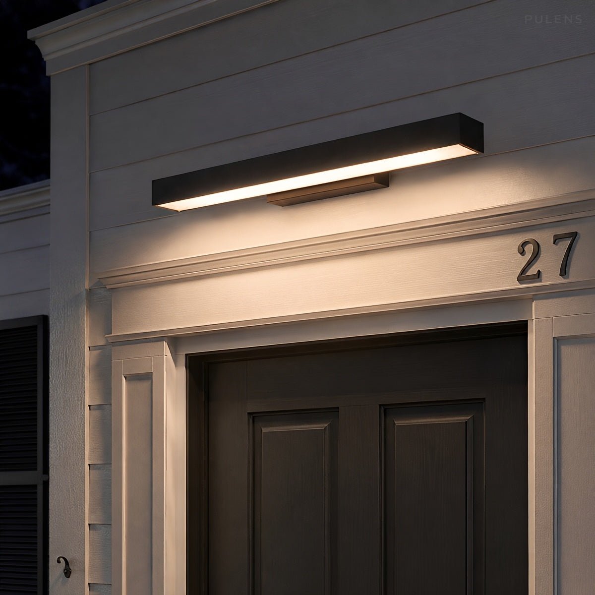 Dimmable Modern Sleek Linear Outdoor Wall Light - Pulens