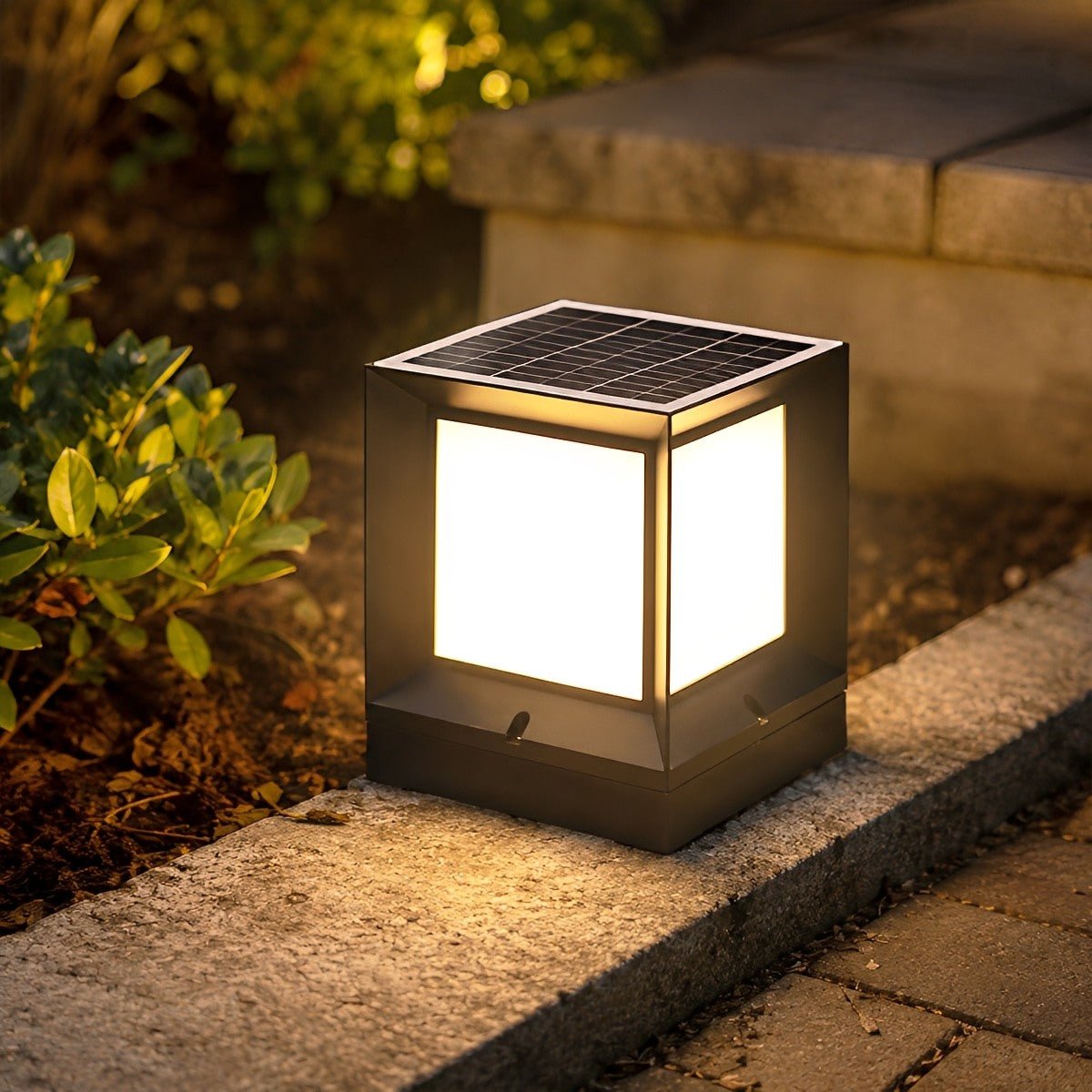 Waterproof Modern Square LED Outdoor Post Light - Pulens