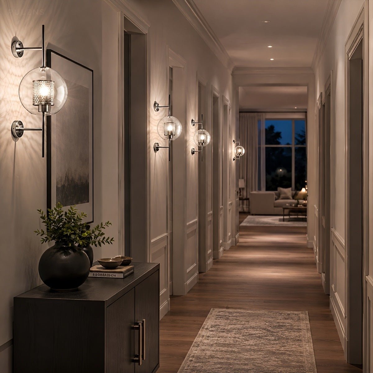Dimmable Globe Glass Wall Sconce - Pulens