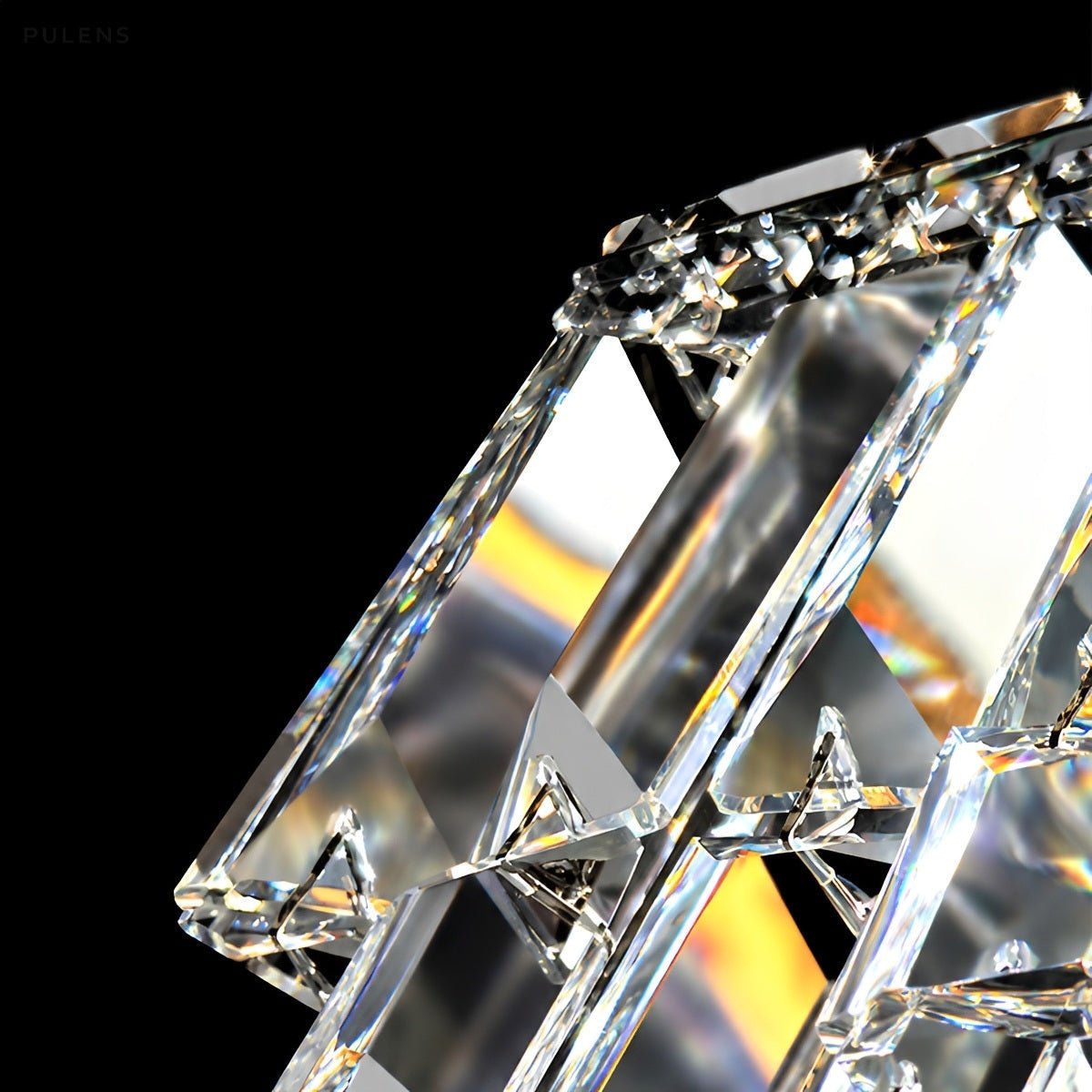 Modern Luxury Rectangular Crystal LED Chandelier - Pulens