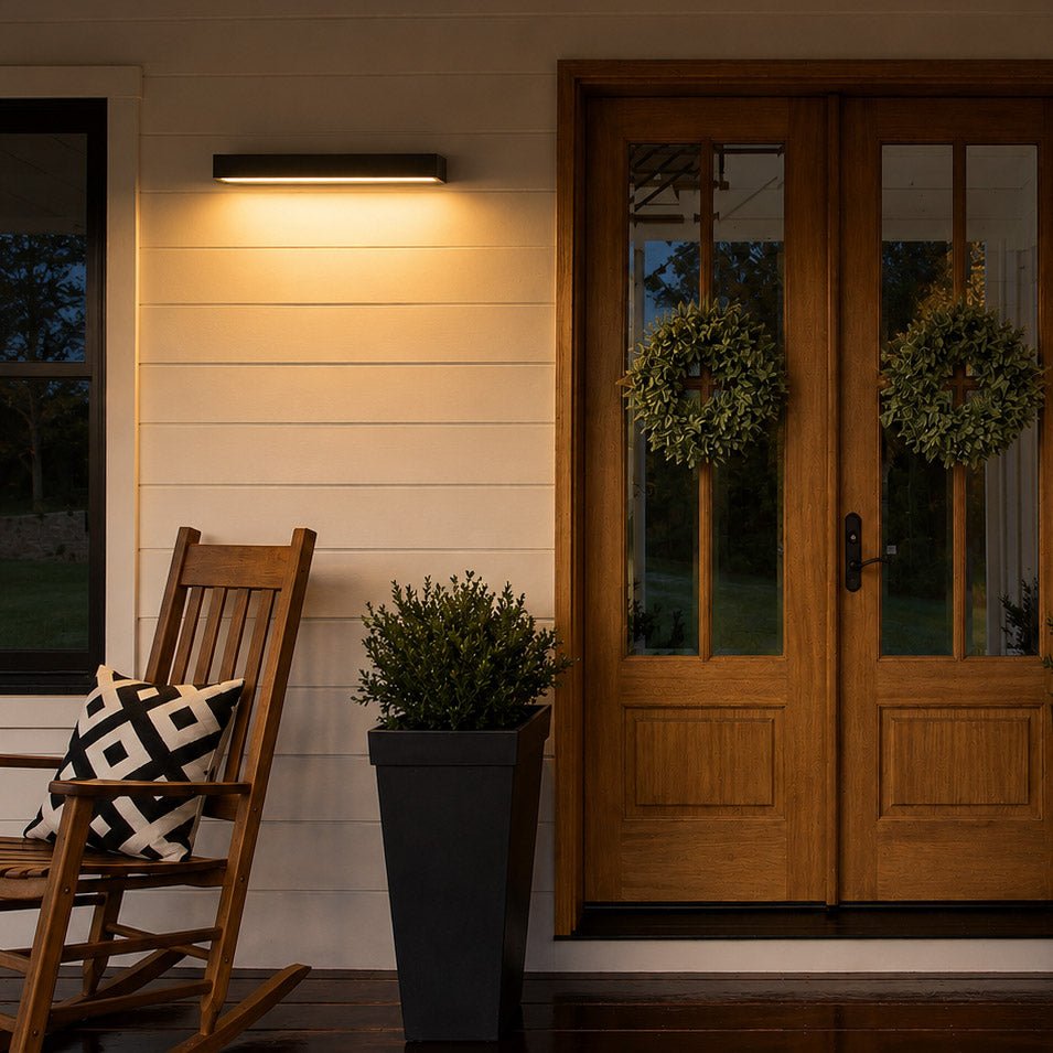 Modern Linear Outdoor Porch Light - Pulens