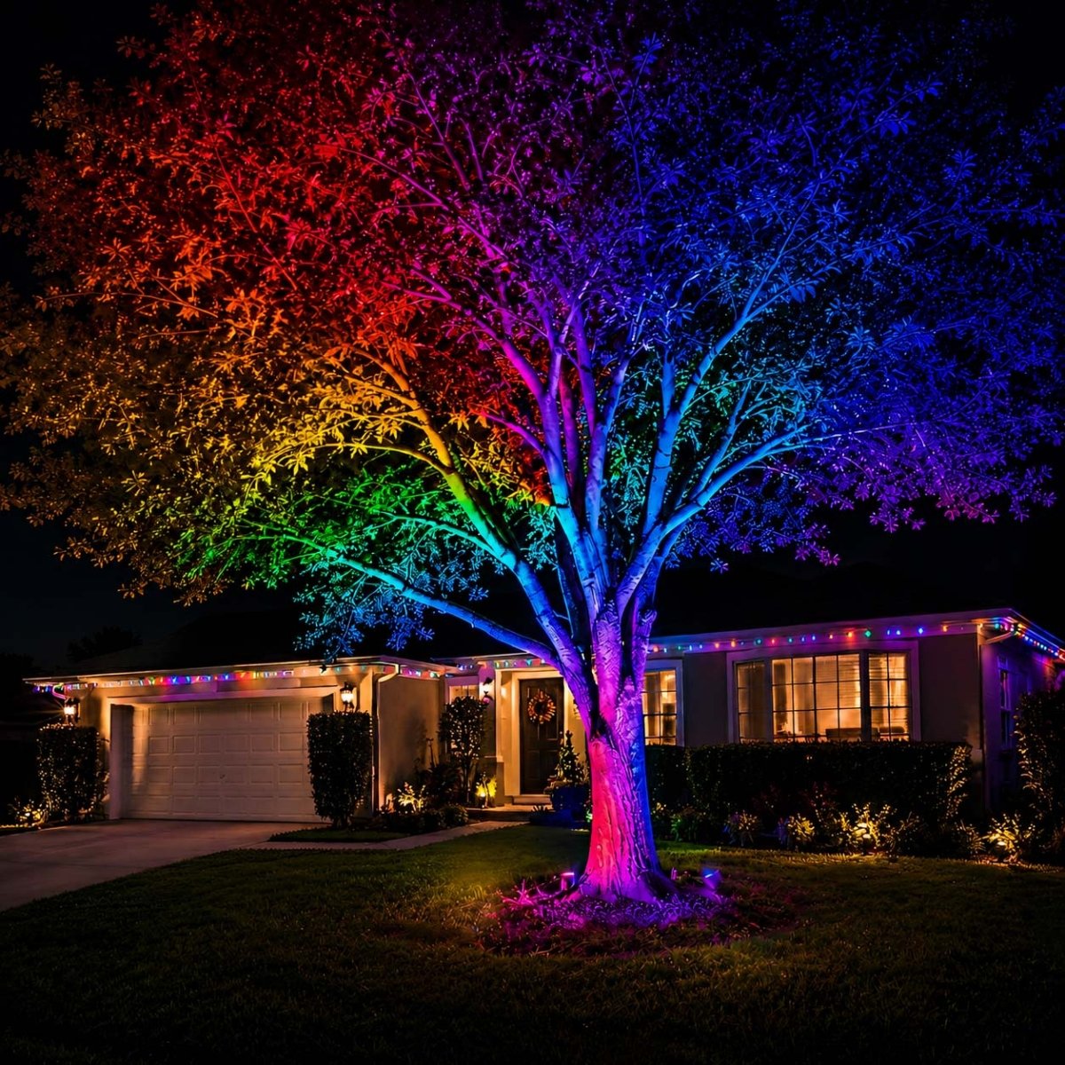 RGB LED Landscape Spot Light Outdoor Waterproof Tree Light - Pulens