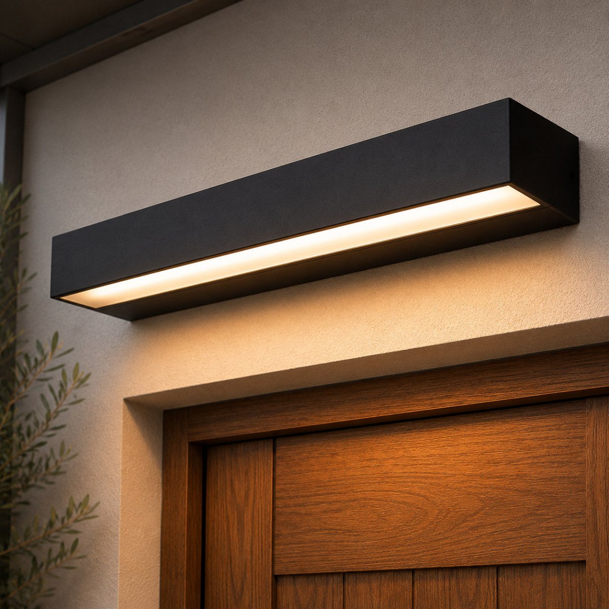 Modern Linear Outdoor Porch Light - Pulens