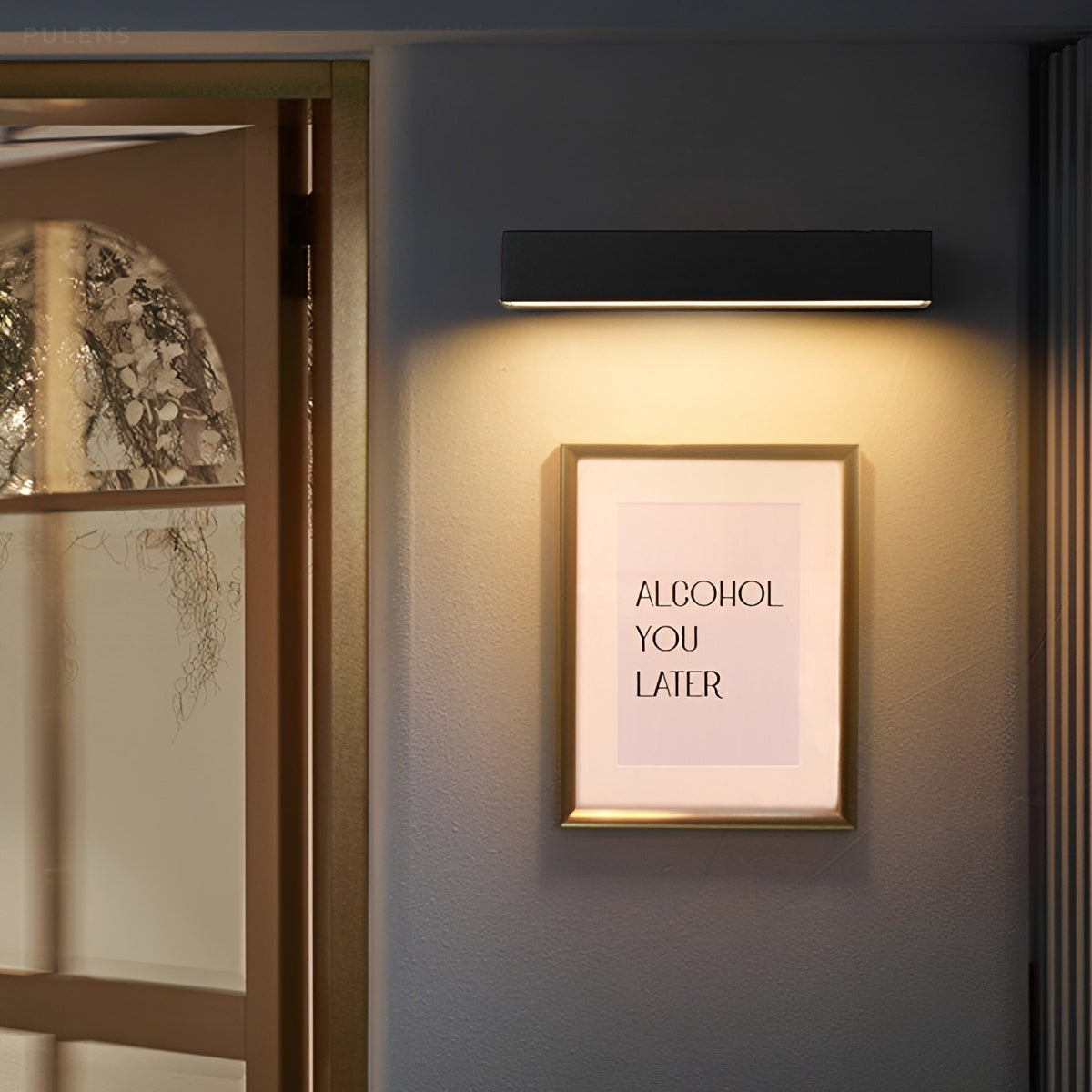 Modern Linear Porch Outdoor Wall Light