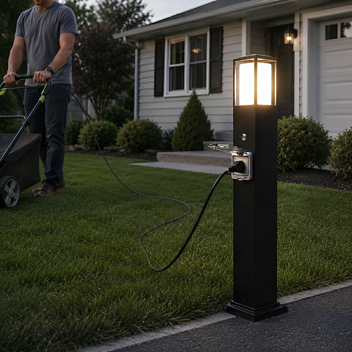 Waterproof Outdoor LED Path Lights with Socket