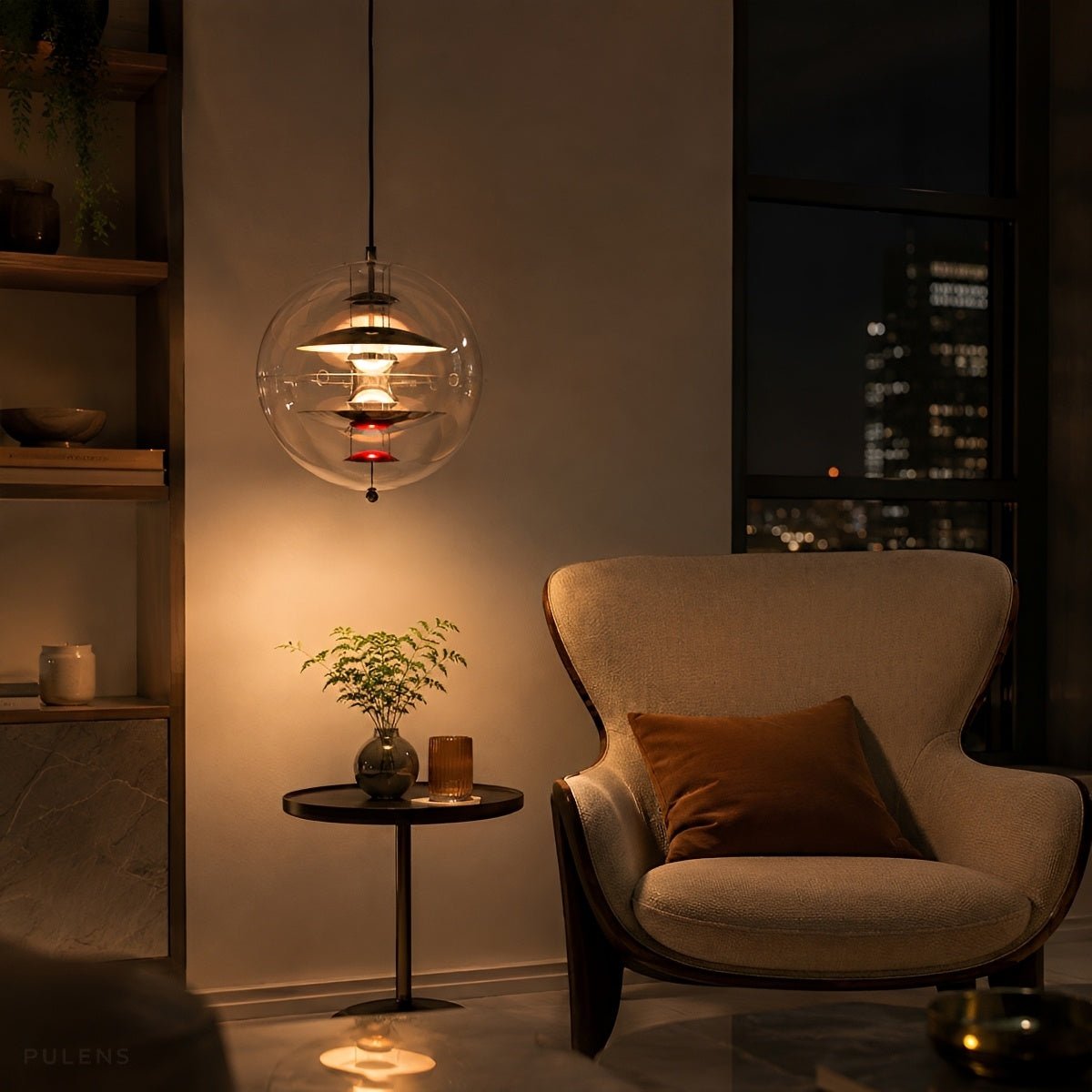 Dimmable Modern Orb Globe Pendant Light - Pulens
