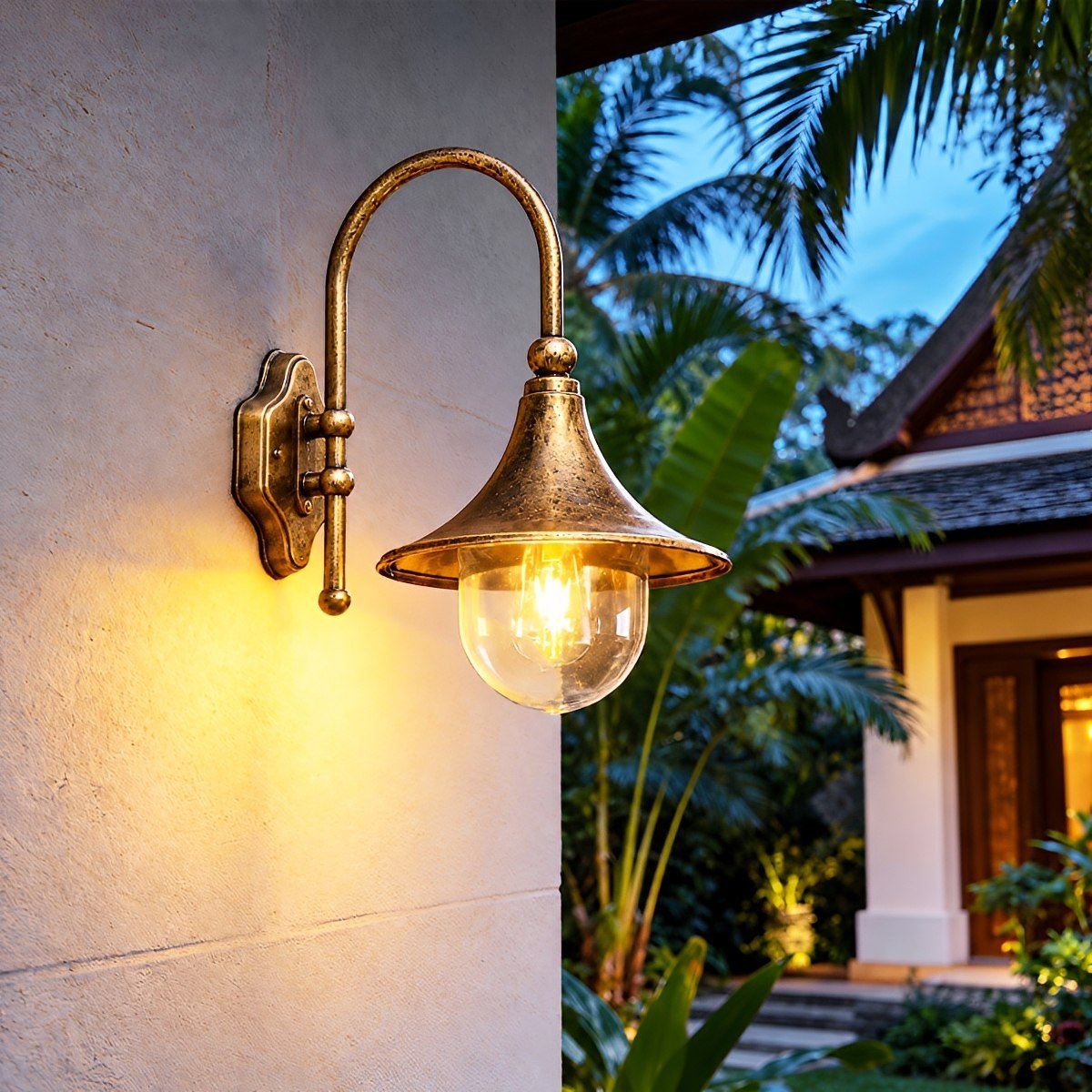 Dimmable Gooseneck Barn Outdoor Wall Light - Pulens