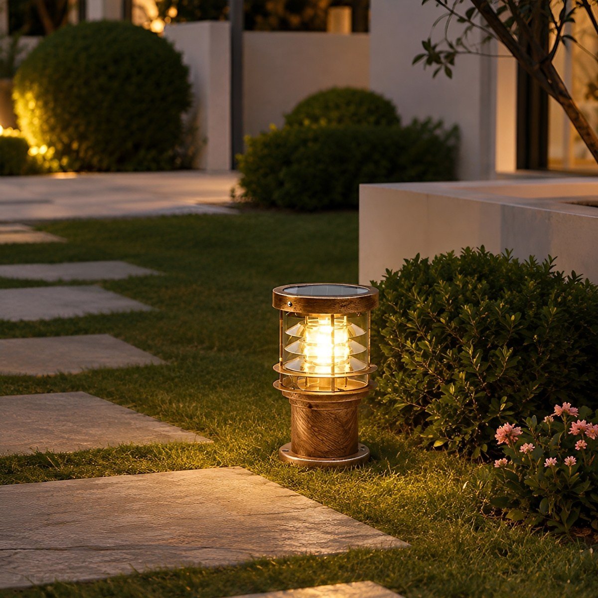 Waterproof Pagoda LED Outdoor Bollard Path Light - Pulens