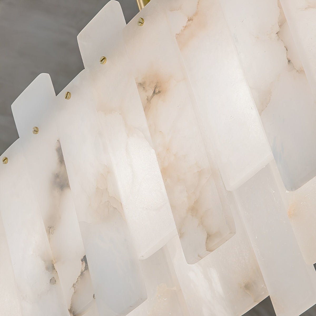 Modern Luxury Natural Marble LED Linear Chandelier - Pulens