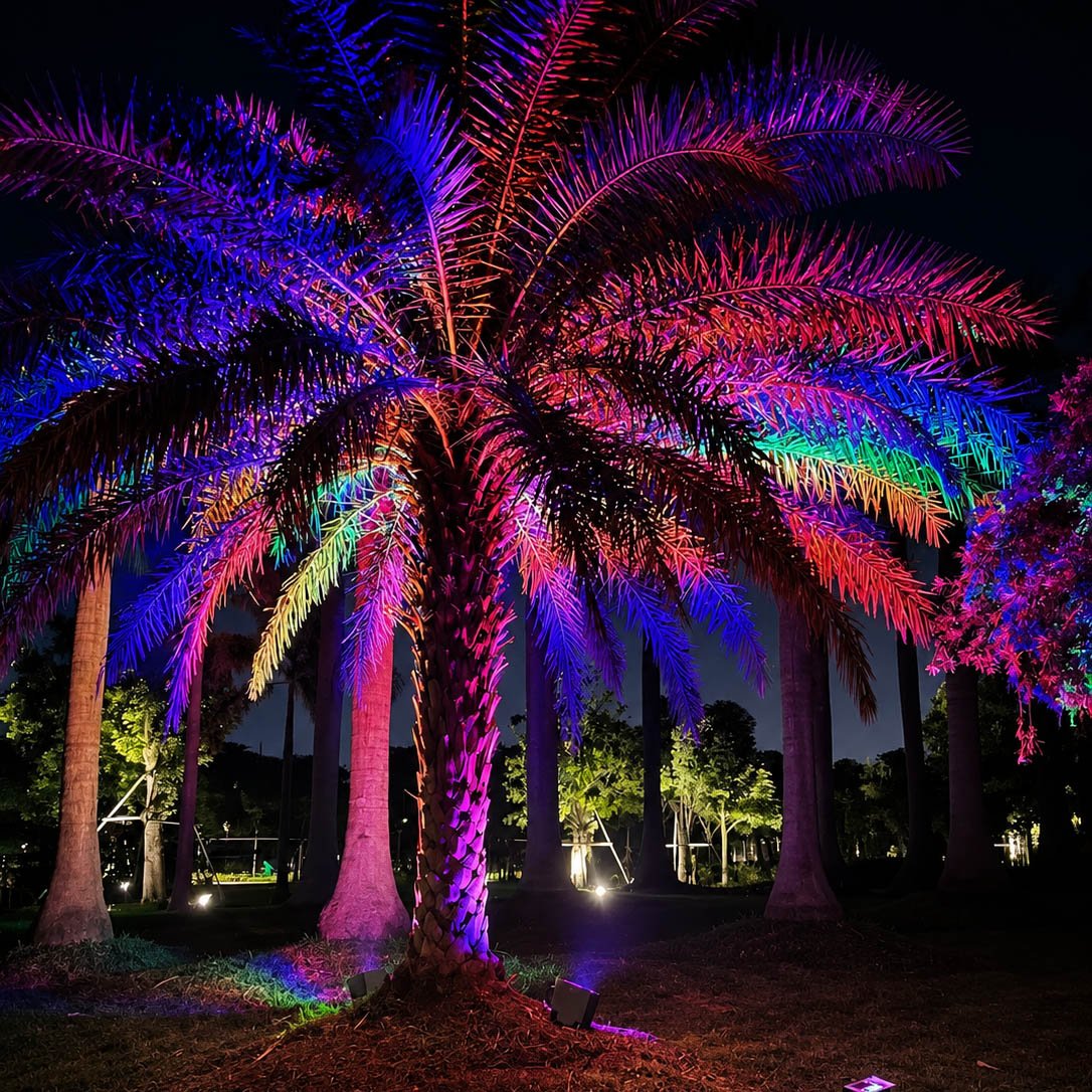 RGB LED Landscape Spot Light Outdoor Waterproof Tree Light - Pulens