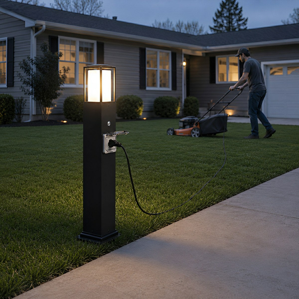 Waterproof Outdoor LED Path Lights with Socket