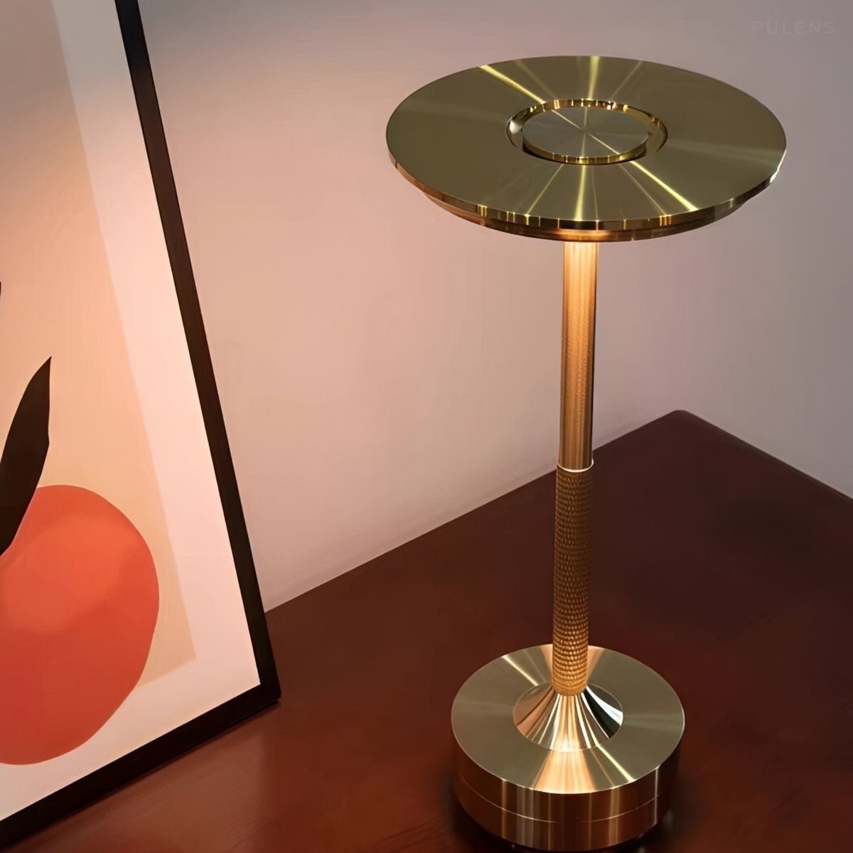 Modern Dimmable Floating Dish LED Table Lamp - Pulens