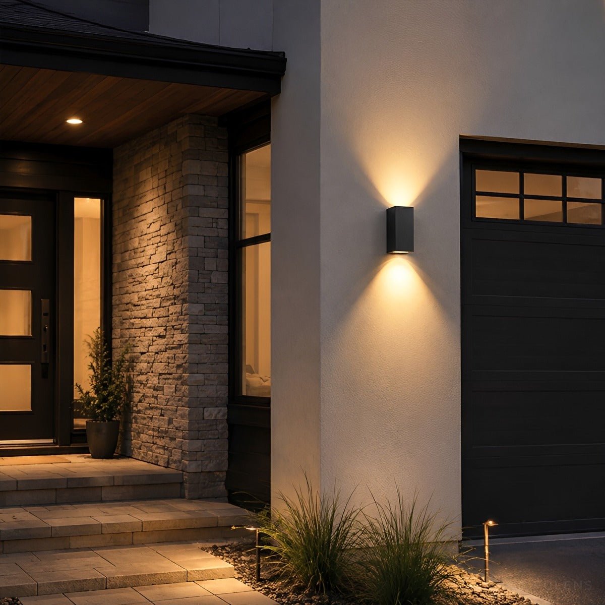 Waterproof Modern Rectangular LED Outdoor Wall Light - Pulens