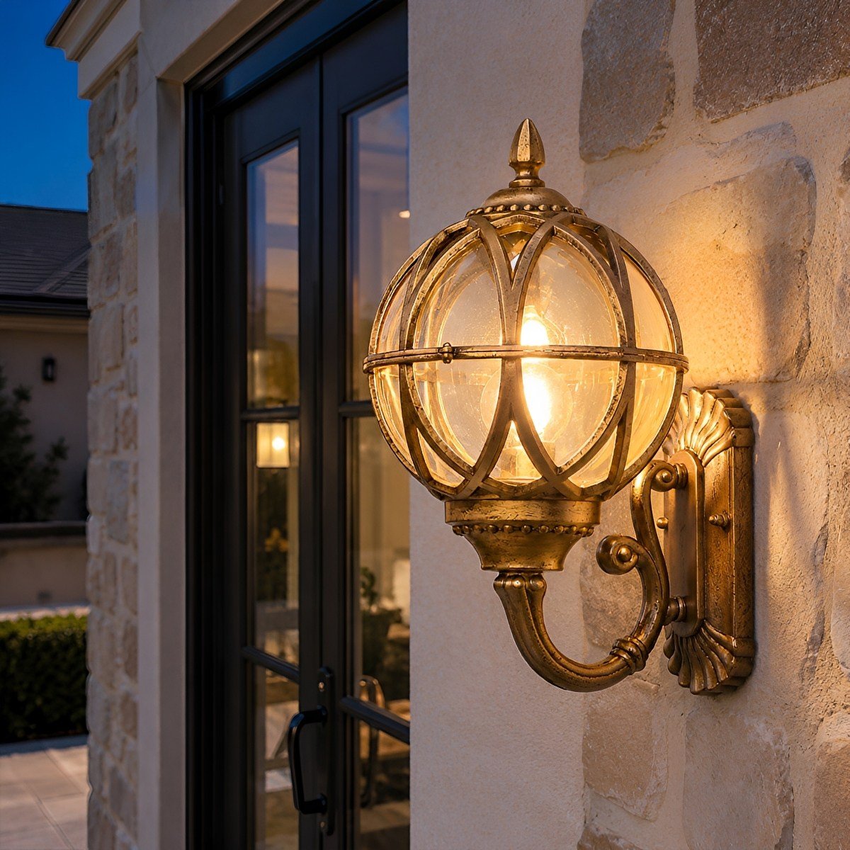 Dimmable Cage Lantern Outdoor Wall Light - Pulens