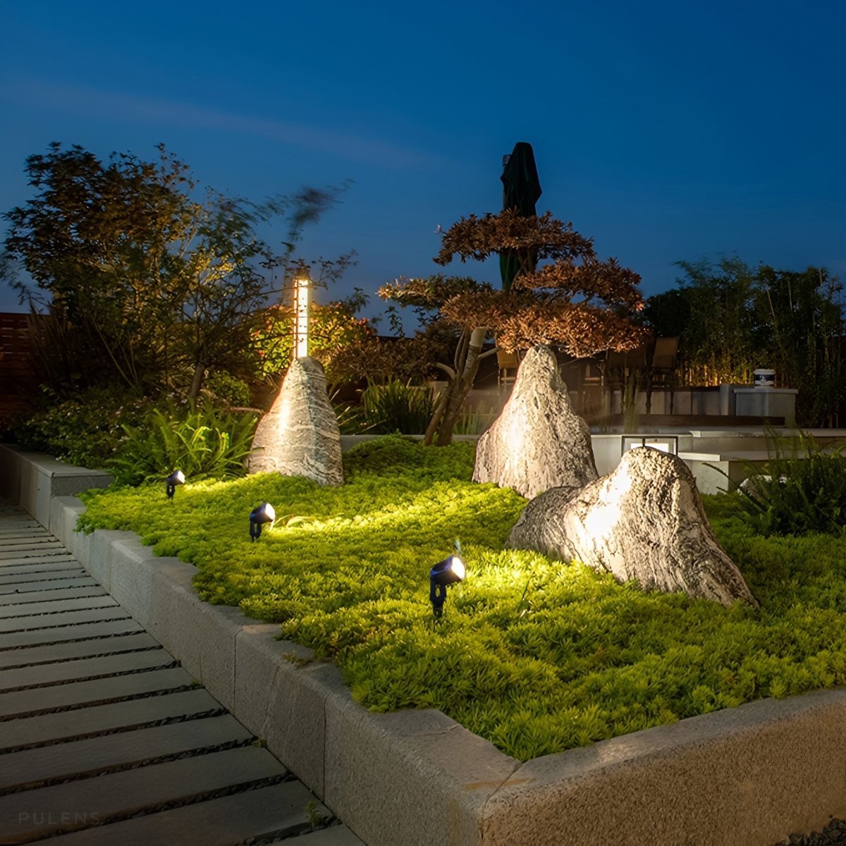 Waterproof Solar Spotlights Outdoor LED Landscape Lights - Pulens