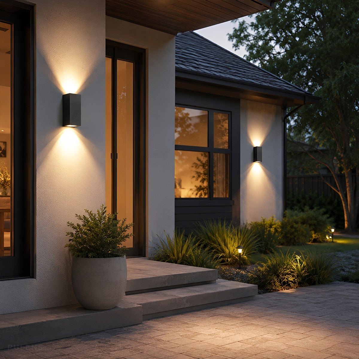 Waterproof Modern Rectangular LED Outdoor Wall Light - Pulens