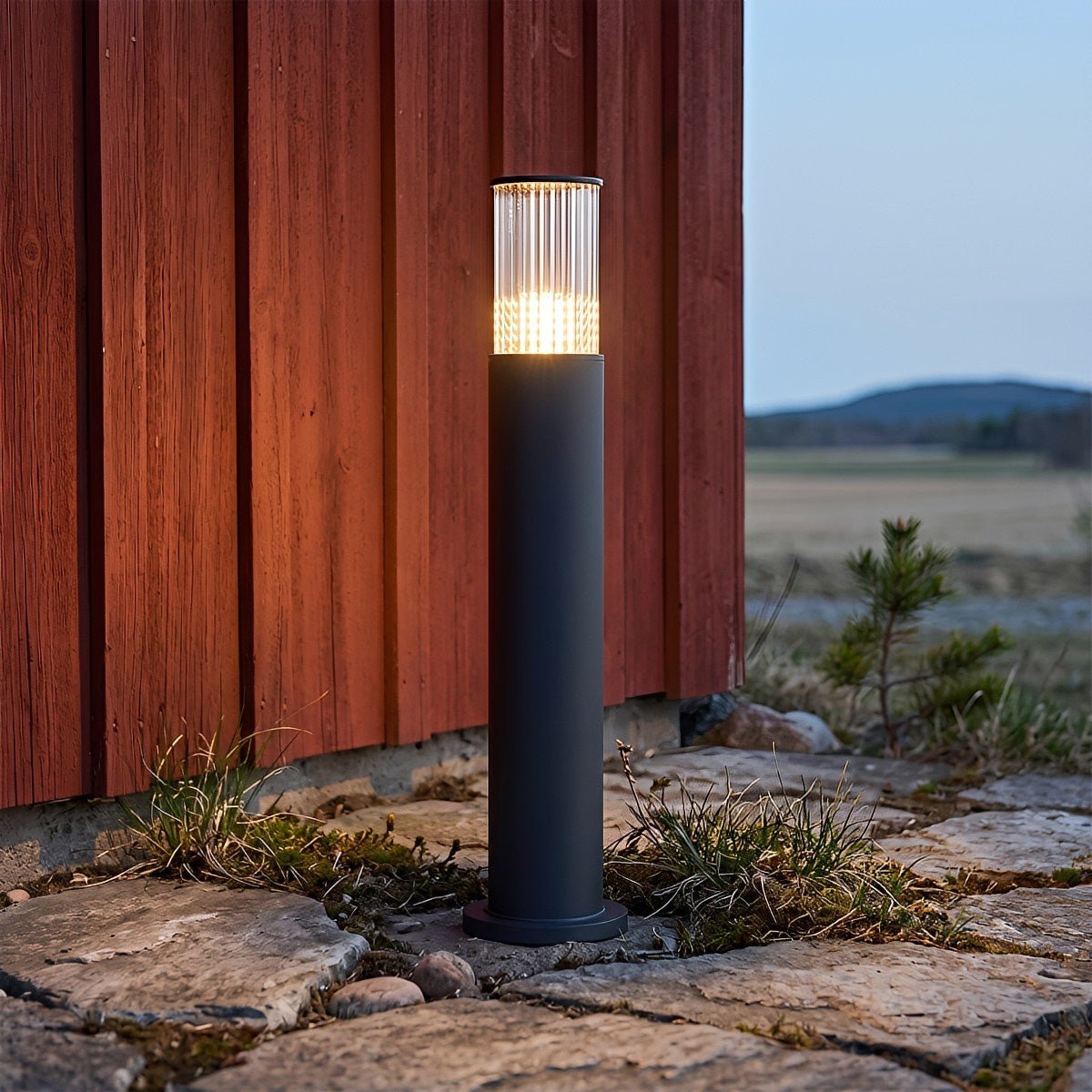 Modern Waterproof Cylinder LED Outdoor Bollard Light - Pulens