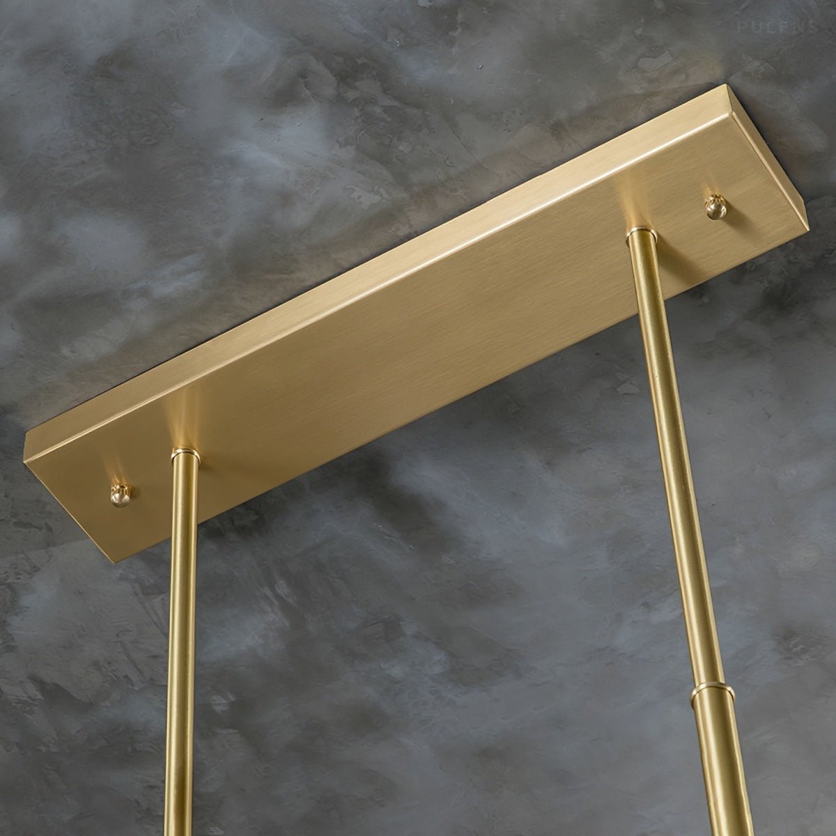 Modern Luxury Natural Marble LED Linear Chandelier - Pulens