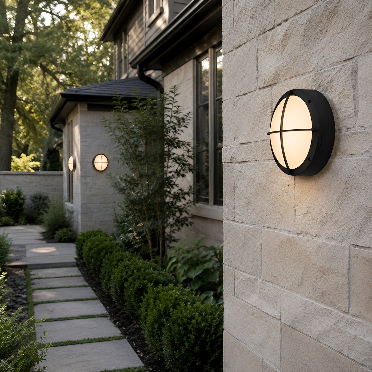 Waterproof Modern Round Outdoor Wall Light