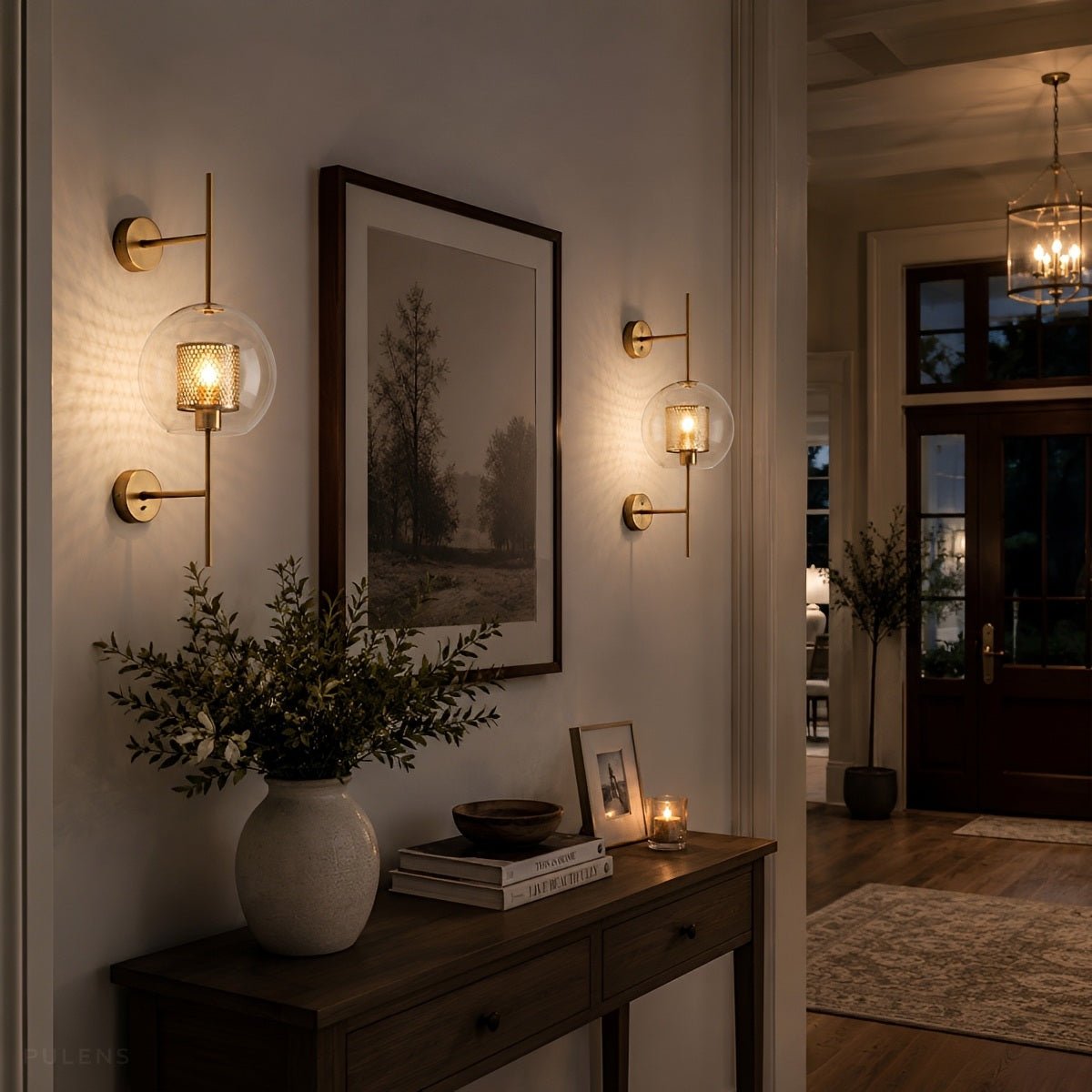 Dimmable Globe Glass Wall Sconce - Pulens