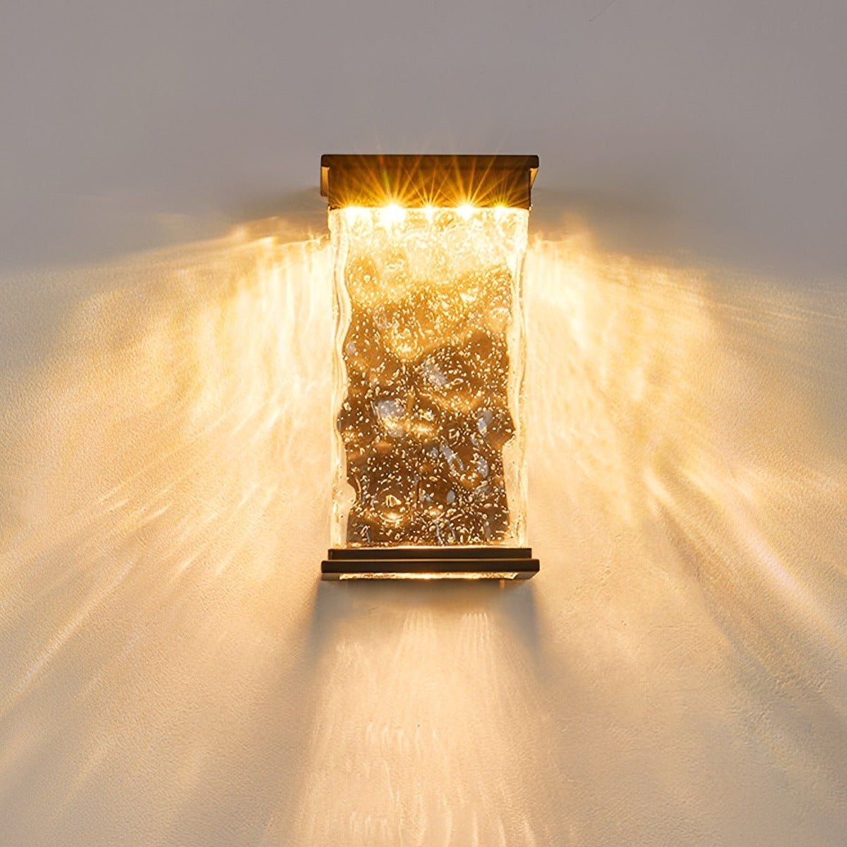 Modern Waterproof Water Wave LED Outdoor Wall Light - Pulens