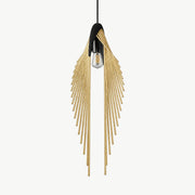 Modern Luxury Feather Inspired Sculptural LED Pendant Light Art Decor - Pulens
