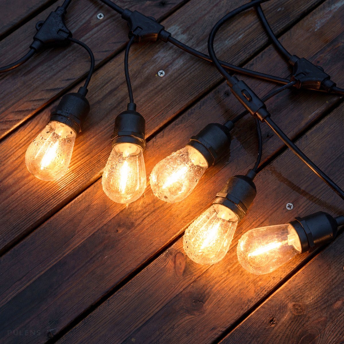 Waterproof Edison Bulb LED Outdoor String Lights - Pulens