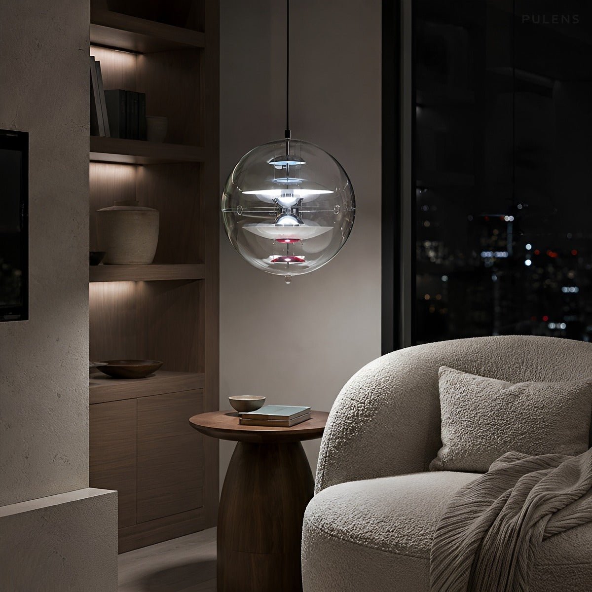 Dimmable Modern Orb Globe Pendant Light - Pulens