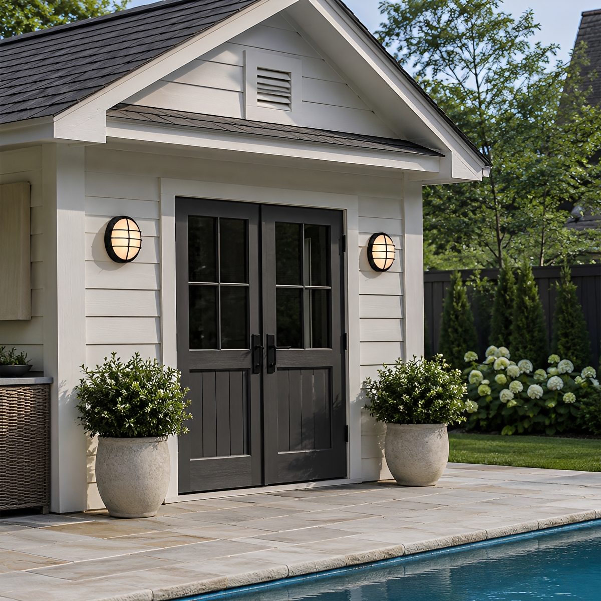 Waterproof Modern Round Outdoor Wall Light