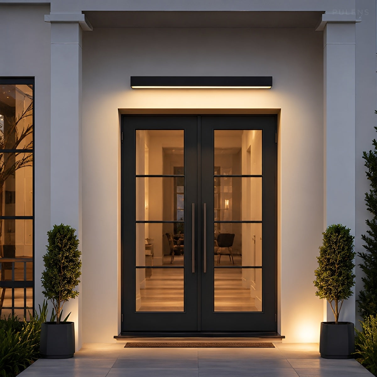 Modern Linear Porch Outdoor Wall Light
