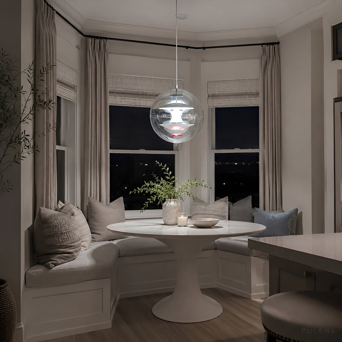 Dimmable Modern Orb Globe Pendant Light - Pulens