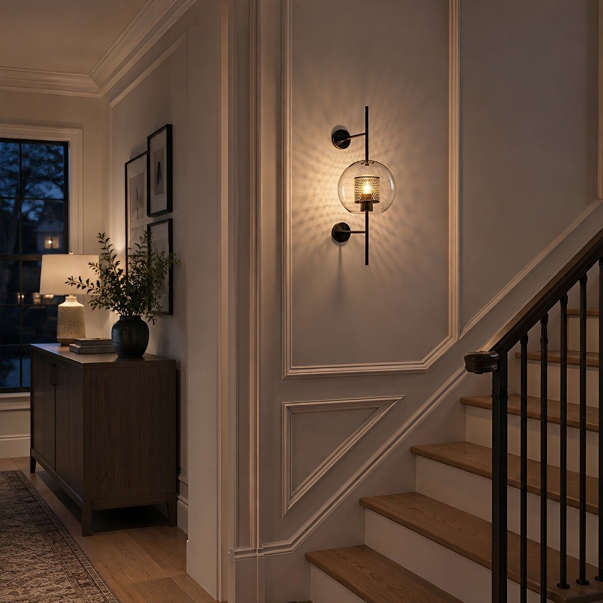 Dimmable Globe Glass Wall Sconce - Pulens