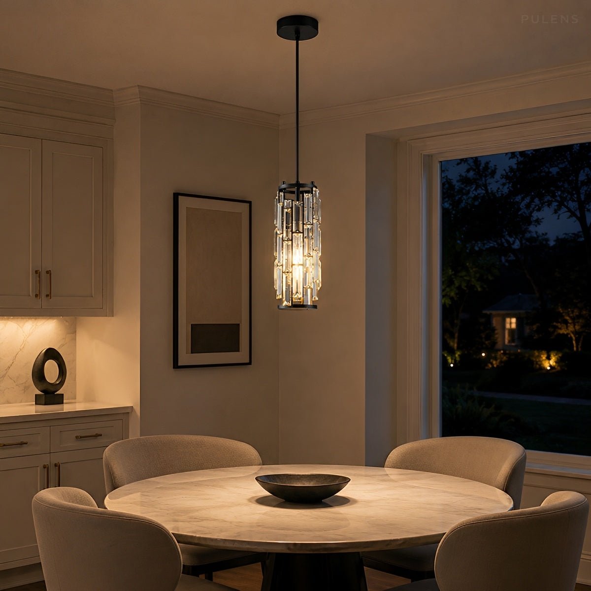 Dimmable Cascade Crystal Pendant Chandelier - Pulens
