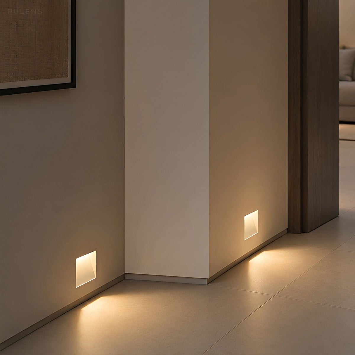 Minimalist Recessed LED Step Light Stairway Stairway - Pulens