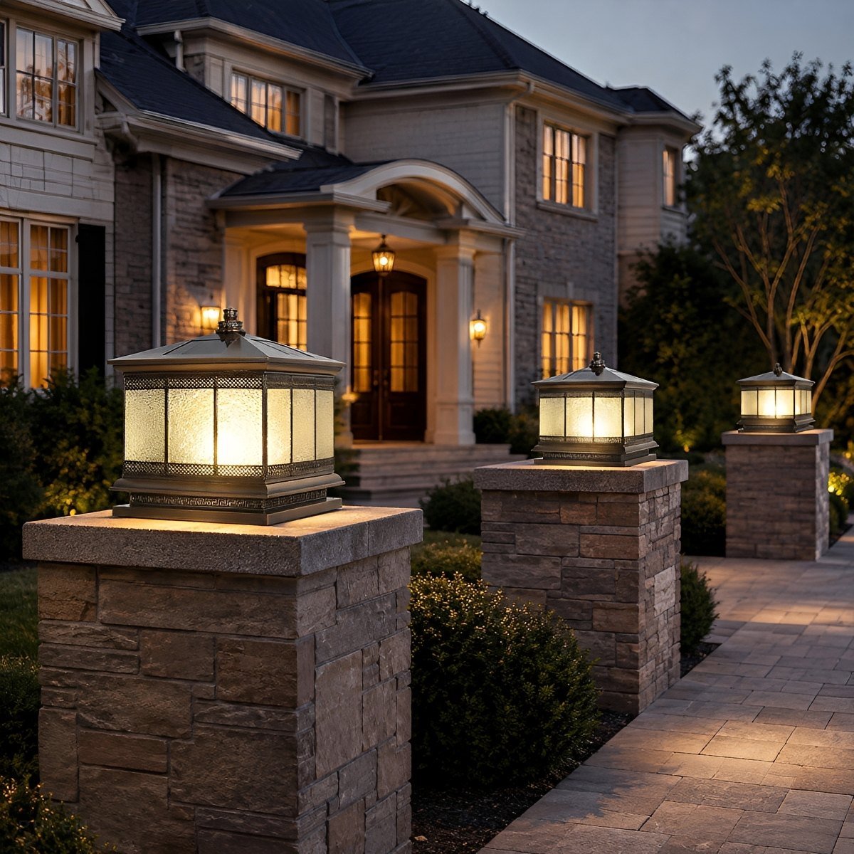 Dimmable Mission Outdoor Post Cap Light - Pulens