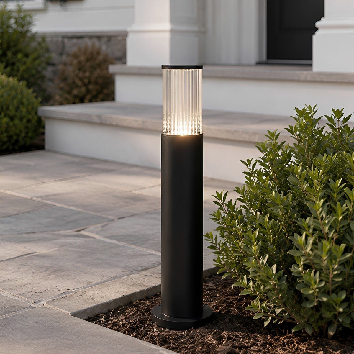 Modern Waterproof Cylinder LED Outdoor Bollard Light - Pulens