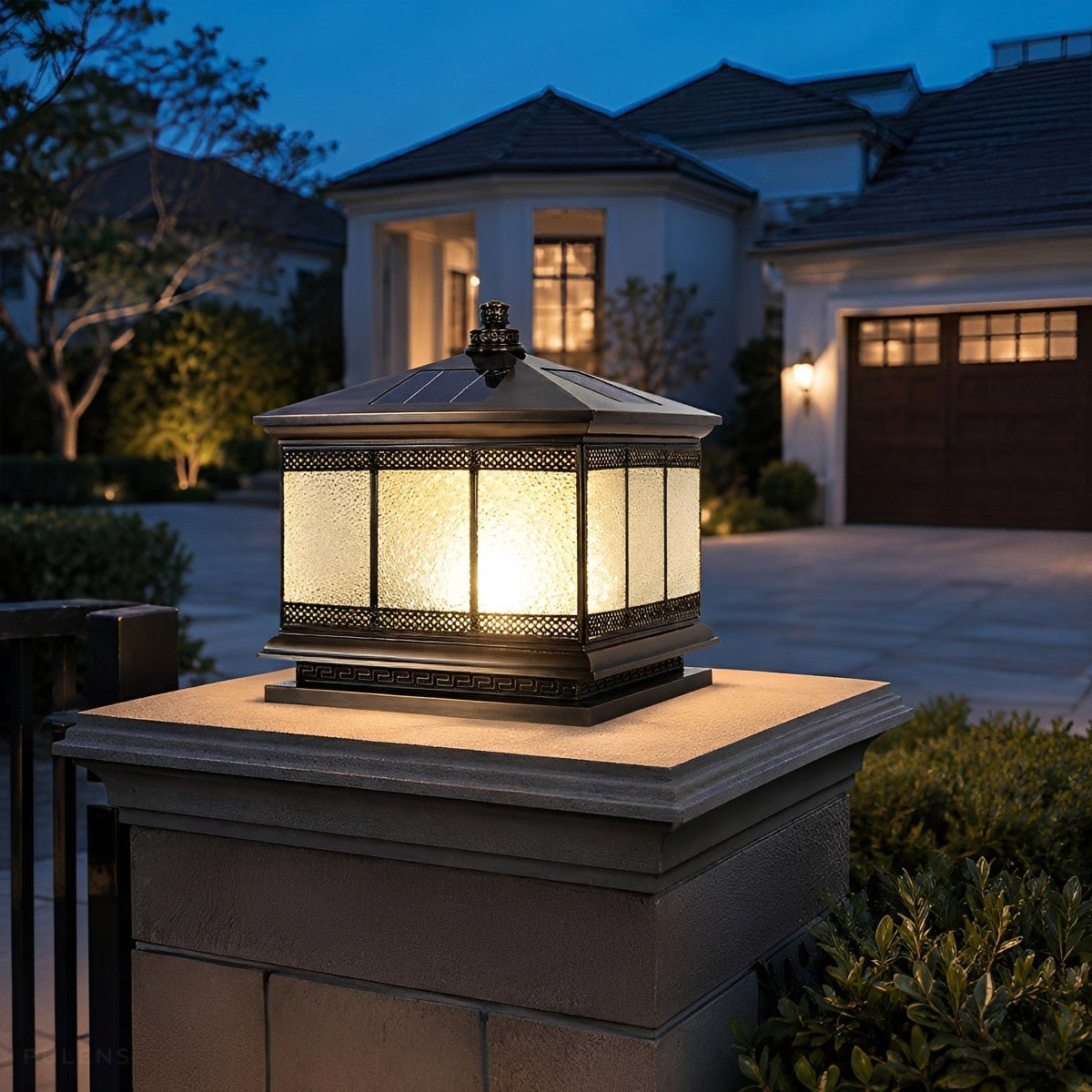 Dimmable Mission Outdoor Post Cap Light - Pulens