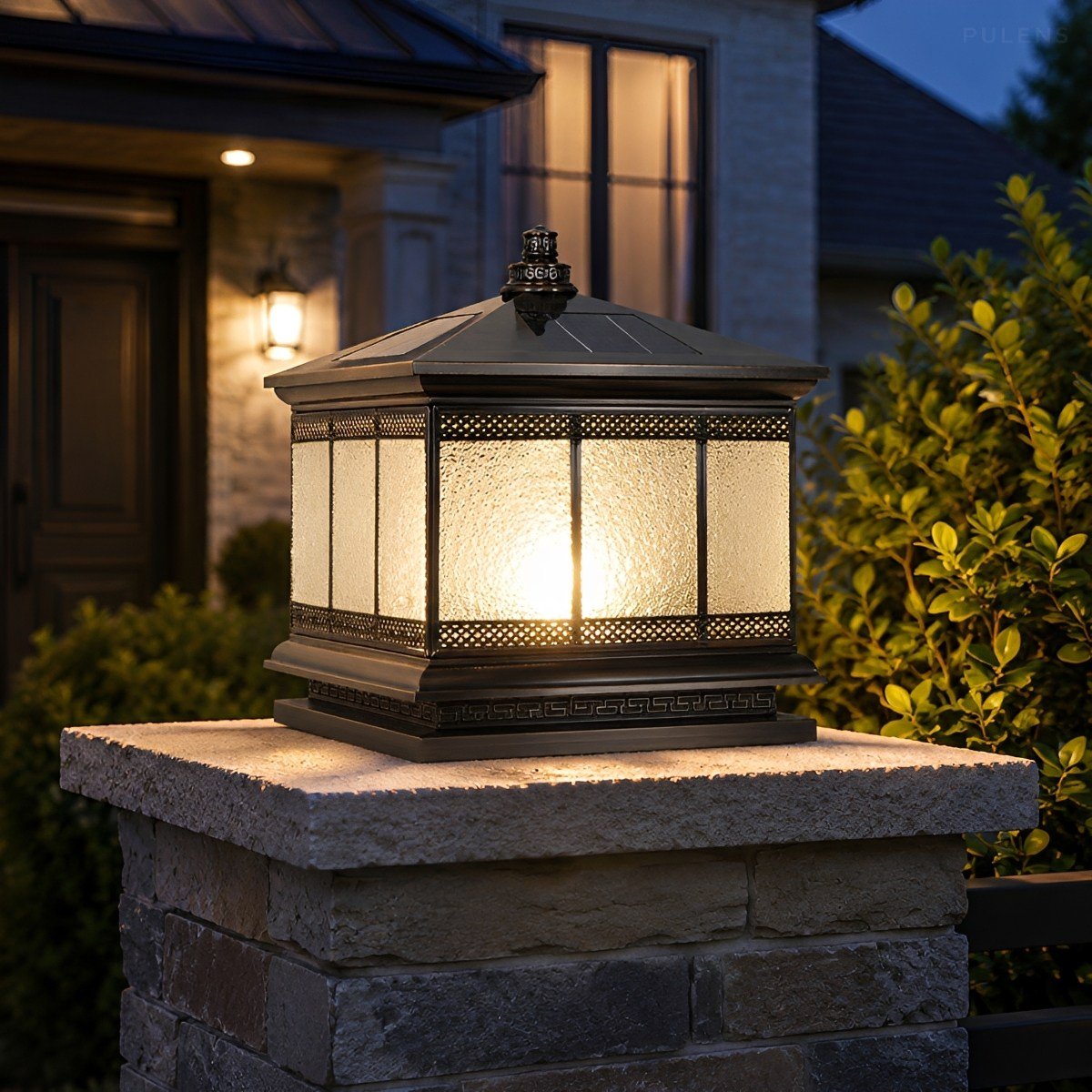 Dimmable Mission Outdoor Post Cap Light - Pulens