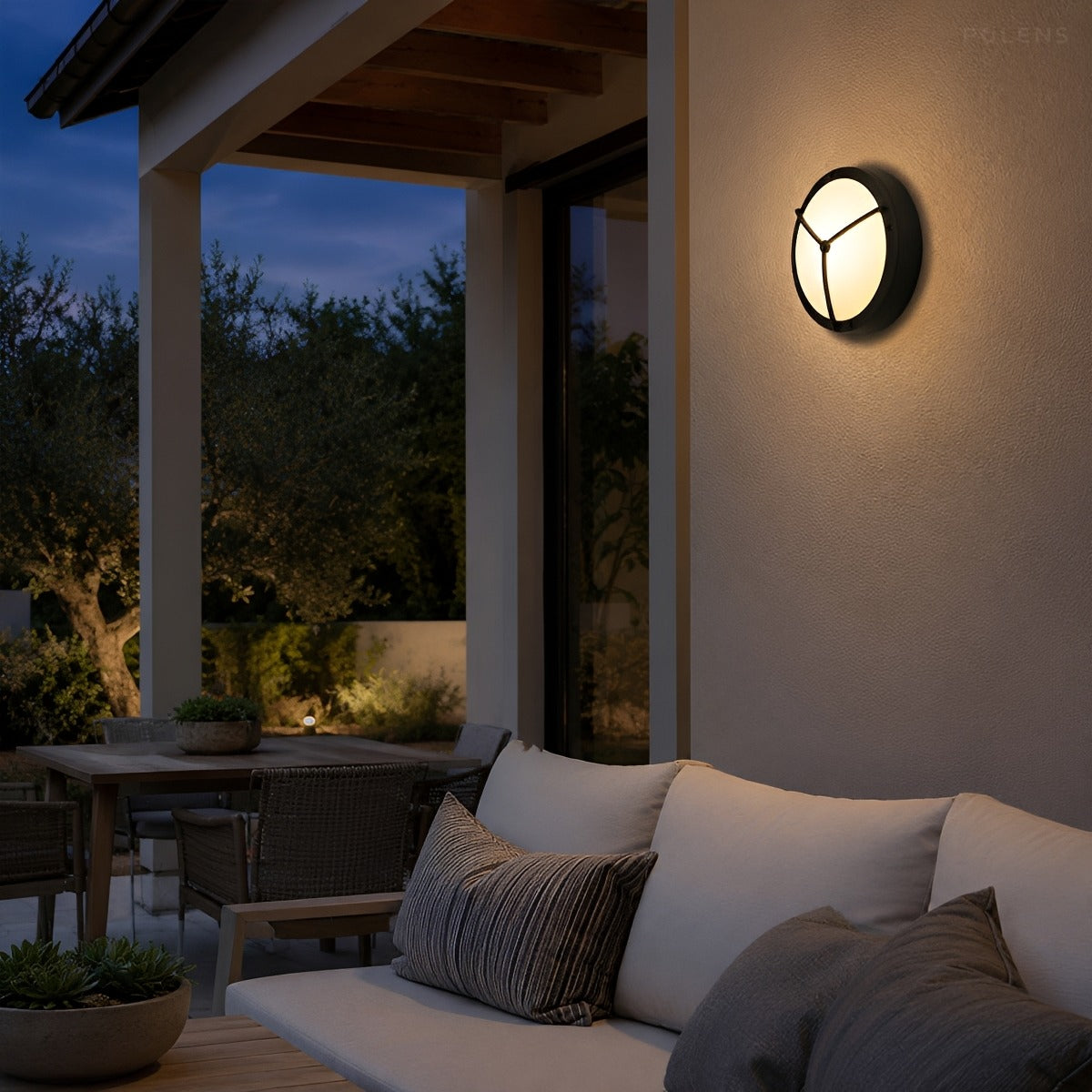 Waterproof Modern Round Outdoor Wall Light