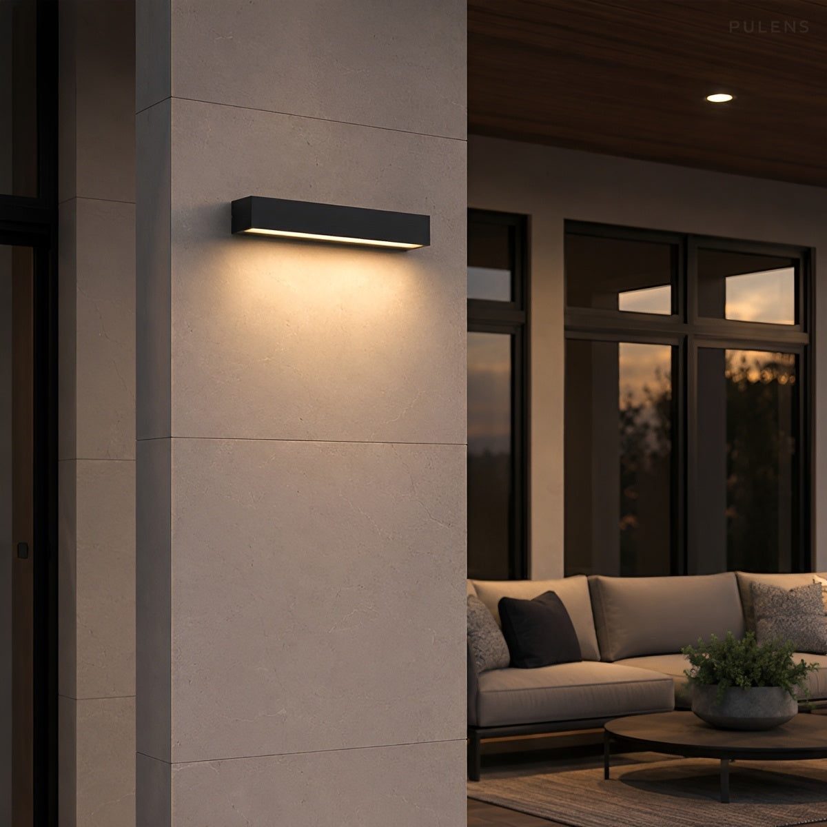Modern Linear Porch Outdoor Wall Light