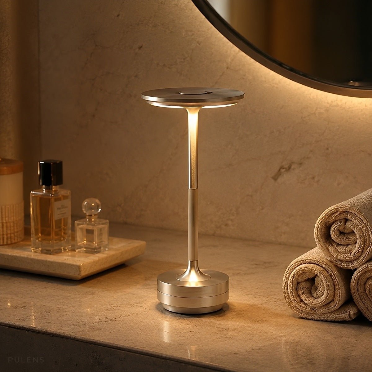 Modern Dimmable Floating Dish LED Table Lamp - Pulens