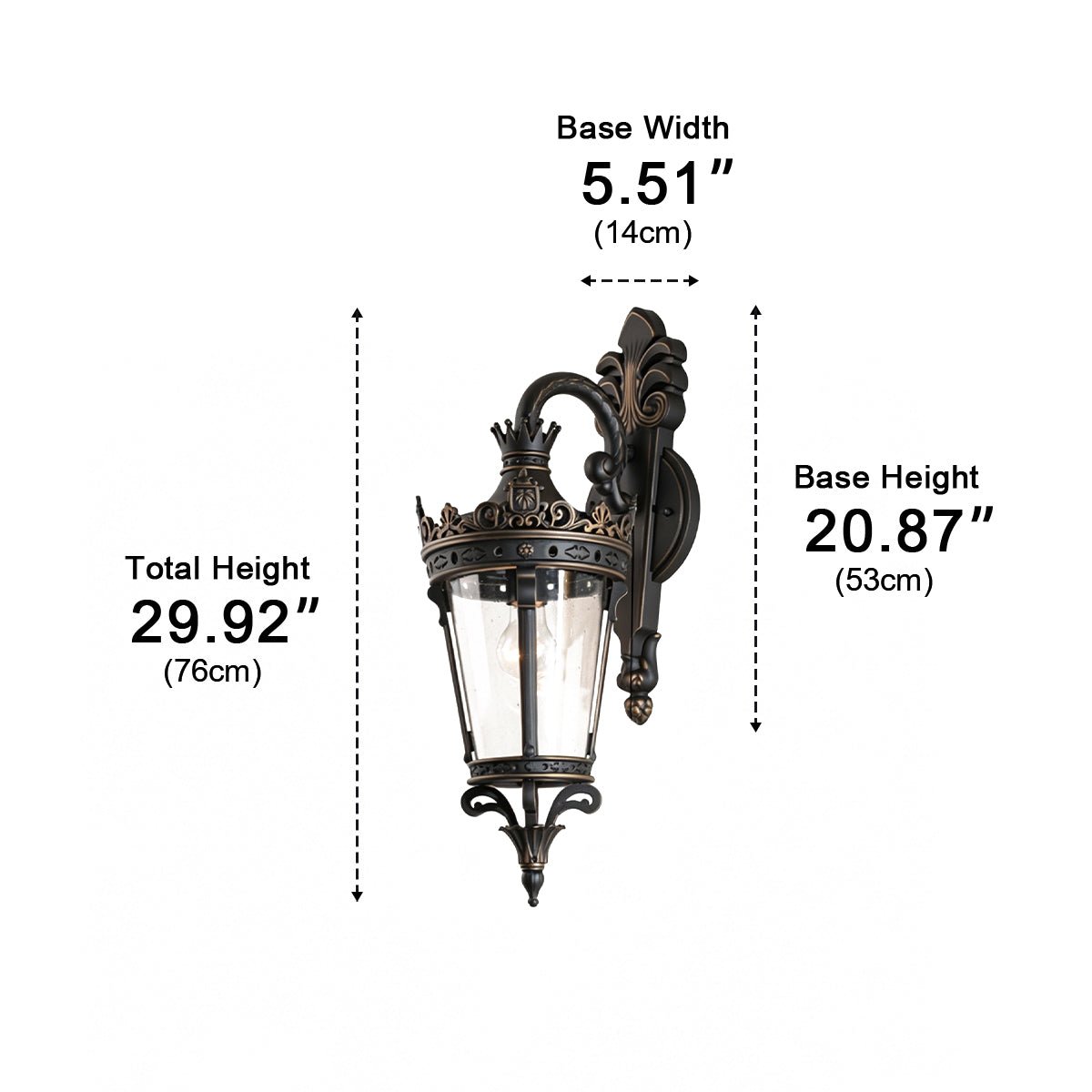 Dimmable Vintage Outdoor Wall Light Waterproof - Pulens